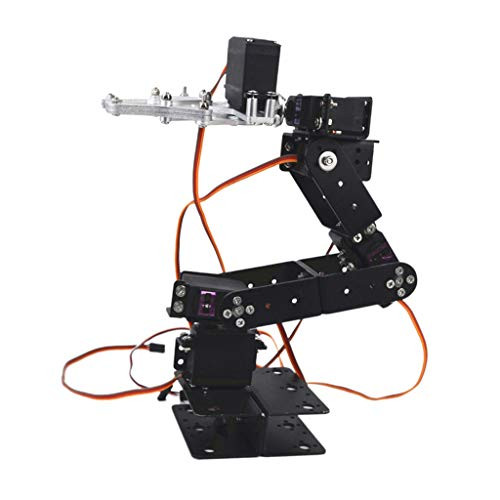 CUTICATE 6 DOF Aluminum Robot Arm Mechanical Robot Clamp Claw Gripper DIY Assembly - Learn Robotics Educational Kit