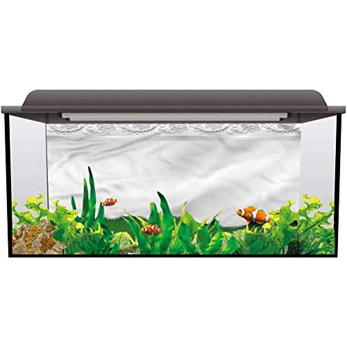ScottDecor Aquarium 3D Backdrops SilverClassical Bridal Floral PVC Self-Adhesive Decor Wall L30 X H12 Inch