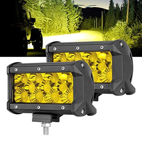 LED Pods OFFROADTOWN 5 132W Triple Row Yellow LED Fog Light Off Road Driving Light Amber LED Work Light Spot Flood Combo Beam LED Light Bar Waterproof for Truck ATV UTV SUV Marine Front Bumper LED Pods OFFROADTOWN 5 132W Triple Row Yellow LED Fog Light Off Road Driving Light Amber LED Work Light Spot Flood Combo Beam LED Light Bar Waterproof for Truck ATV UTV SUV Marine Front Bumper