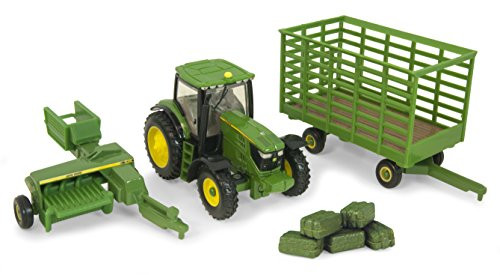 Ertl Collectibles John Deere 6210R Tractor Baling Set