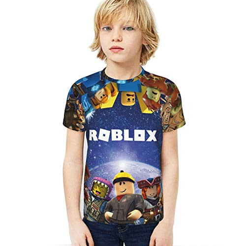 Miollibarn Boys and Girls T-Shirts 3D Printed Game Short Sleeved Childrens T-Shirt D-XL Miollibarn Boys and Girls T-Shirts 3D Printed Game Short Sleeved Childrens T-Shirt D-XL