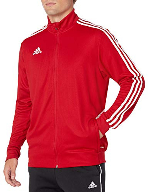 adidas mens Tiro Track Jacket Team Power Red White Small