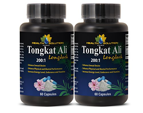 Testosterone Booster for Men libido - TONGKAT ALI Root Premium Extract 200   1 - Longjack tongkat ali - 2 Bottles - 120 Capsules