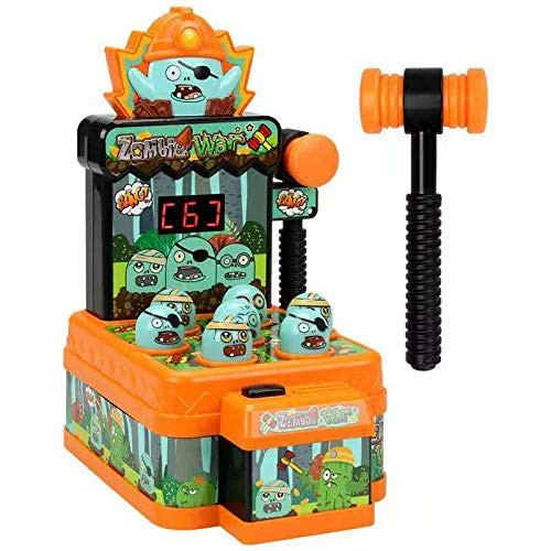 FLAIGO Whac-A-Mole Game Developmental Toy Interactive Toy Mini Electronic Arcade Game with Hammers Pounding Toys Toddler Toys for 3 4 5 6 7 8 Years Old Boys Girls Whack A Mole Toy