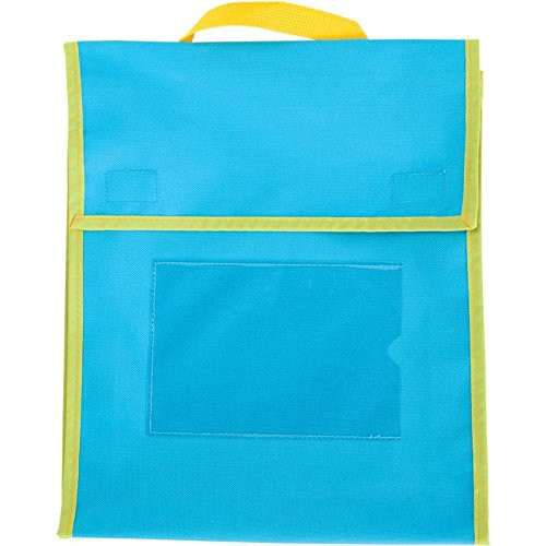 Really Good Stuff Medium Book Pouches - Blue Neon - Set of 4