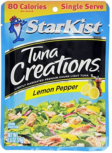 Starkist Tuna Creations Lemon Pepper Single Serve 2.6-Ounce Pouch  Pack of 16
