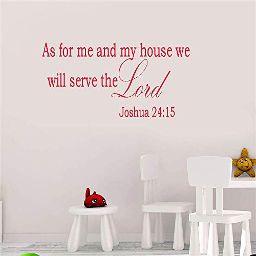 Wall Stickers Art DIY Removable Mural Room Decor Mural Vinyl Bible As for Me and My House We Will Serve The Lord for Living Room Bedroom Wall Stickers Art DIY Removable Mural Room Decor Mural Vinyl Bible As for Me and My House We Will Serve The Lord for Living Room Bedroom