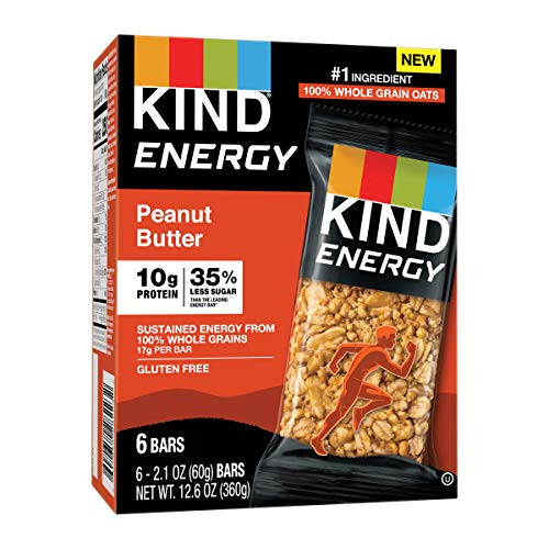 KIND Energy Bar Gluten Free Low Sugar Peanut Butter 30 Count