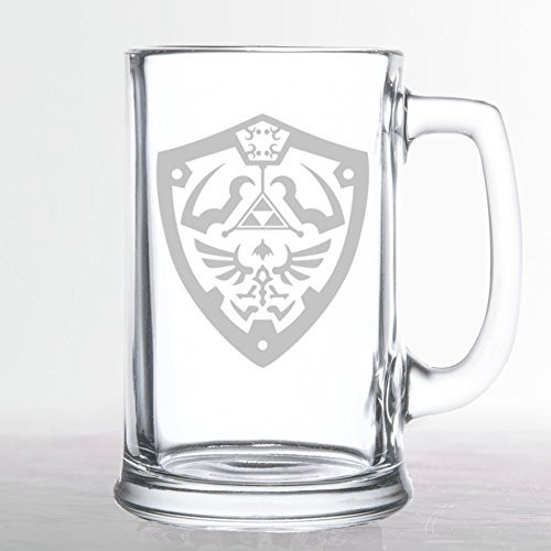 The Legend of Zelda - Hylian Shield - Etched Beer Mug The Legend of Zelda - Hylian Shield - Etched Beer Mug
