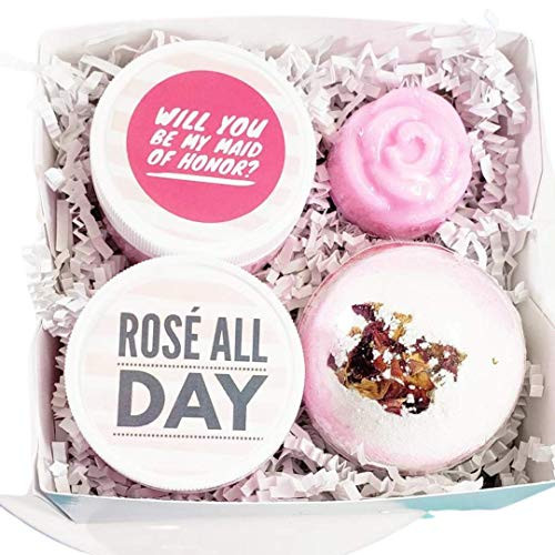 Maid of Honor Proposal Box. Will you be my Maid of Honor Rose Spa Gift Set