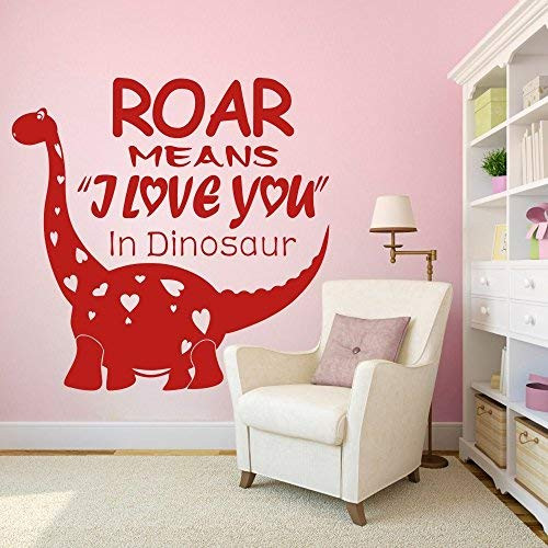 Wall Sticker Decorations Boy B -Roar Means I Love You in Dinosaur -Baby Nursery Decal Kids Room Decal Playroom  X-Large  Wall Decals for Girls Women Men Boys Wall Sticker Decorations Boy B -Roar Means I Love You in Dinosaur -Baby Nursery Decal Kids Room Decal Playroom  X-Large  Wall Decals for Girls Women Men Boys