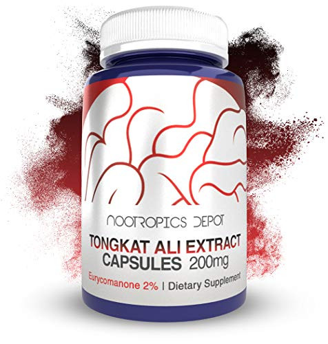 Tongkat Ali Extract Capsules   200mg   120 Count   2 percent Eurycomanone by HPTLC   Eurycoma longifolia Root Extract