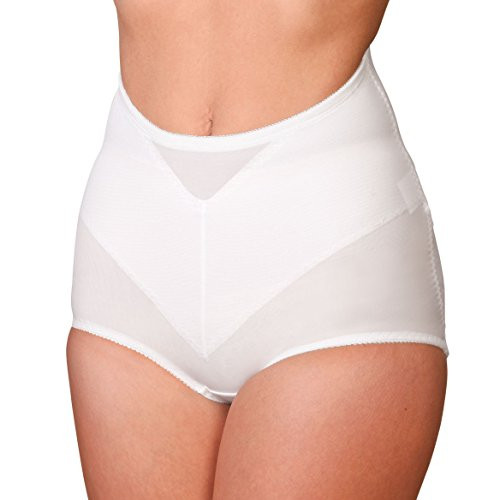 EasyComforts Lower Back Support Brief Abdominal Shapewear Undergarment White XL