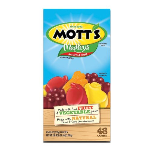 Motts Medleys Assorted Fruit Flavored Snacks 48 Pouches 38.4oz Motts Medleys Assorted Fruit Flavored Snacks 48 Pouches 38.4oz