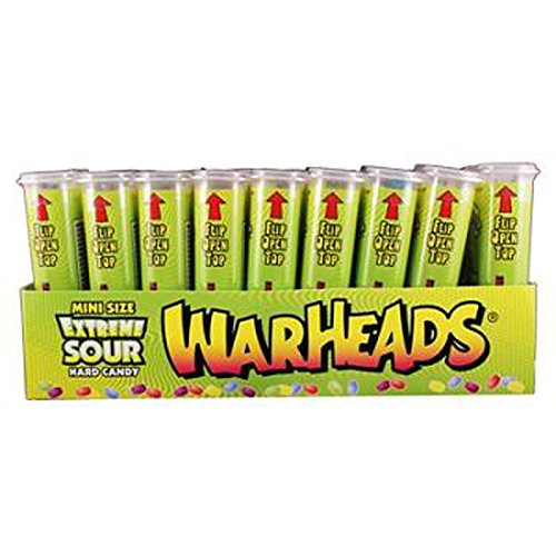 Warheads Extreme Sour Mini Size 18 Count  SUGAR CANDY - KING SIZE