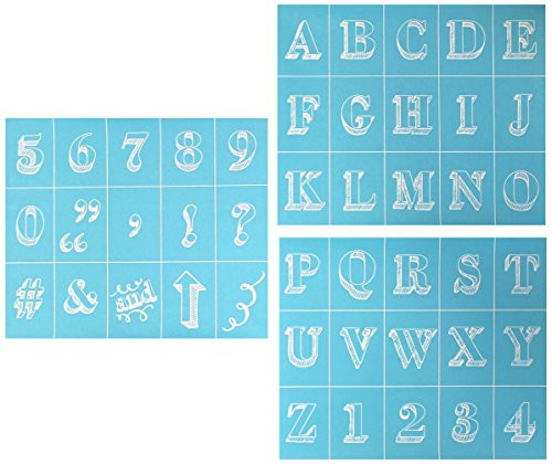 Martha Stewart Crafts 33549 Martha Stewart Bodoni Alphabet Silkscreens, Bodoni Alphabet