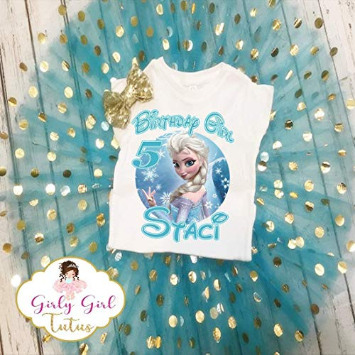 Frozen Elsa Birthday Outfit - Elsa Birthday Outfit - Elsa Birthday Tutu