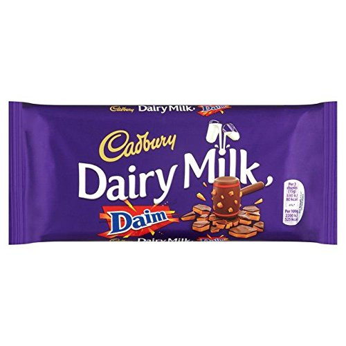 Cadburys Dairy Milk Daim - 120g - Pack of 4 120g x 4 Bars Cadburys Dairy Milk Daim - 120g - Pack of 4 120g x 4 Bars