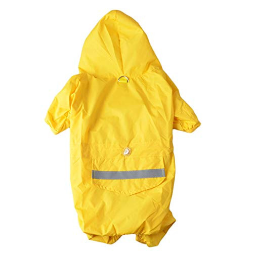 Pet Dog Raincoat Dog Waterproof Rain Coats Puppy Lightweight Rain Jacket Pet Breathable Hooded Poncho with Safety Reflective Stripes for Small to Medium Dogs  X-Large