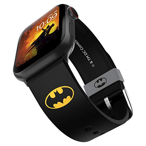 DC Comics  Batman Icon Smartwatch Band  Officially Licensed Compatible with Apple Watch  not included   Fits 38mm 40mm 42mm and 44mm