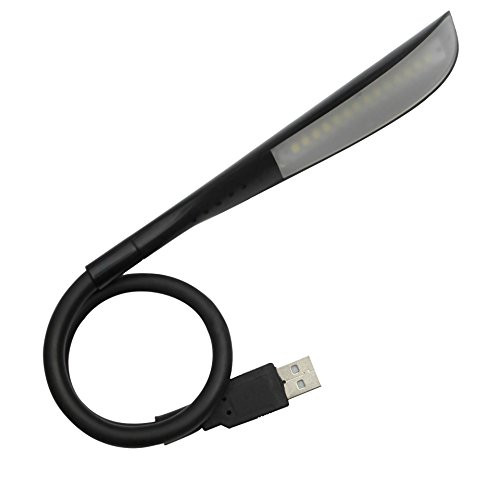 BXT Mini Flexible LED USB Light Bed Night Reading Light Black Computer USB Lamp for Laptop Notebook