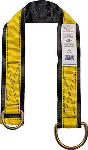 Palmer Safety Fall Protection Safety 10 Cross Arm Strap I 3 Wide Pass-through with Large D-Ring and Small D-Ring I ANSI OSHA Anchorage Sling Compliant Fall Arrest System