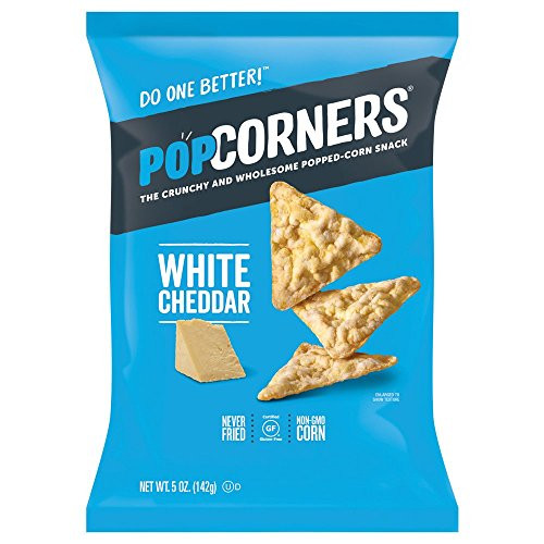 POPCORNERS White Cheddar Popped Corn Chips Gluten Free Non-GMO 5oz 12 Pack - Packaging May Vary POPCORNERS White Cheddar Popped Corn Chips Gluten Free Non-GMO 5oz 12 Pack - Packaging May Vary