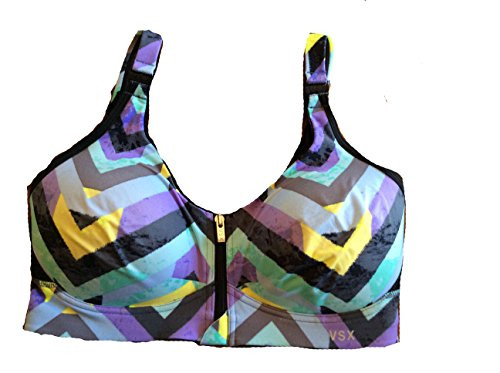 Victorias Secret VSX Front Close Sports Bra 32D Multicolor