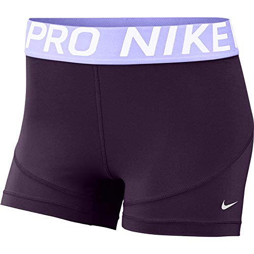 Nike Womens Pro 3 inch  Training Short  Grand Purple Lavender Mist White X-Large 3