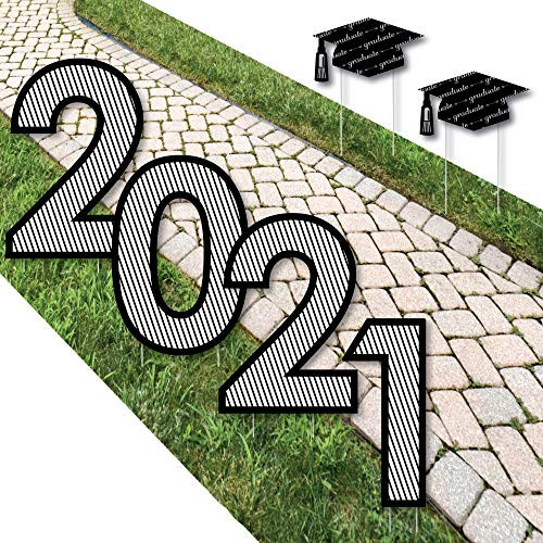 Big Dot of Happiness Graduation Cheers - 2021 Yard Sign Outdoor Lawn Decorations - Graduation Party Yard Signs - 2021