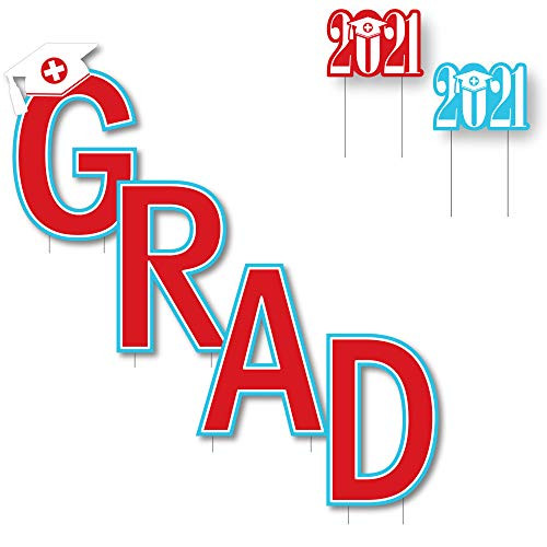 Big Dot of Happiness Nurse Graduation - Yard Sign Outdoor Lawn Decorations - 2021 Graduation Party Yard Signs - Grad Big Dot of Happiness Nurse Graduation - Yard Sign Outdoor Lawn Decorations - 2021 Graduation Party Yard Signs - Grad