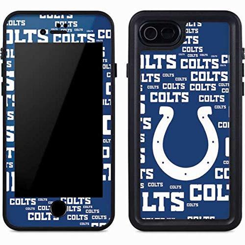 Skinit Waterproof Phone Case Compatible with iPhone 8 - Officially Licensed NFL Indianapolis Colts Blue Blast Design