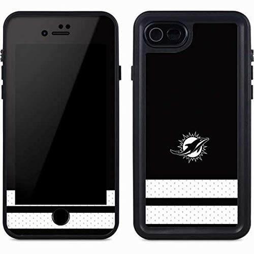 Skinit Waterproof Phone Case Compatible with iPhone 7 - Officially Licensed NFL Miami Dolphins Shutout Design