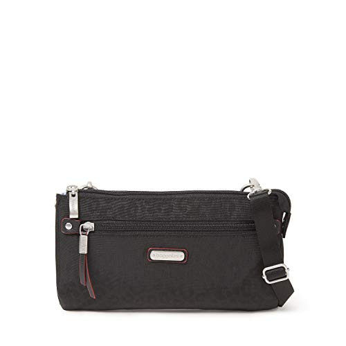 Baggallini Womens Crossbody Black Cheetah One Size