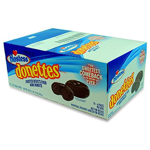 Hostess Donettes Double Chocolate Mini Donut Count 10  3 oz  - Cakes  and  Muffins   Grab Varieties  and  Flavors