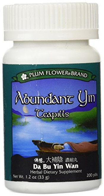 Abundant Yin Teapills  Da Bu Yin Wan  200 ct Plum Flower by Plum Flower