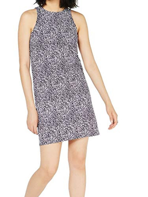 Michael Michael Kors Womens Printed Mini Cocktail Dress Purple XS