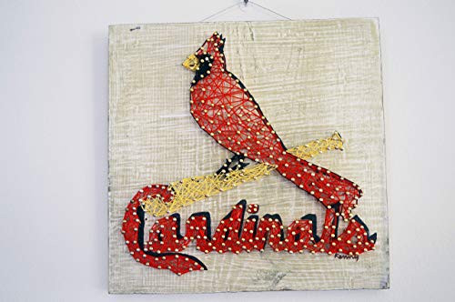 St Louis Cardinals String Art Sign STL Cardinals String Art St Louis Cardinals Decor St Louis Cardinals Gift Made to Order