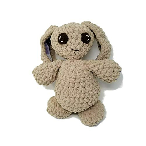 Crocheted Chubby Bunny Doll - Amigurumi Baby Shower Gift Nursery Decor Baby Toy Toddler Toy Soft Cuddly Plushie Stuffed Animal