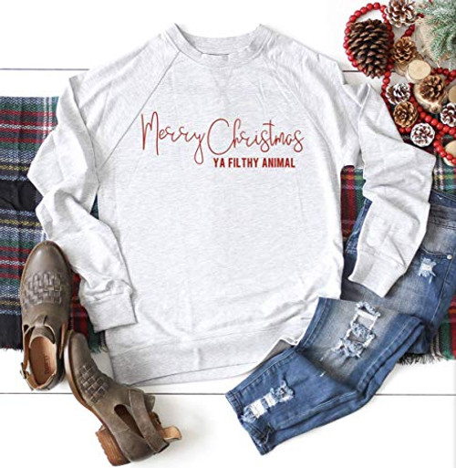Merry Christmas Ya Filthy Animal Funny Christmas Sweater Home Alone Christmas Sweater Merry Christmas Ya Filthy Animal Funny Christmas Sweater Home Alone Christmas Sweater