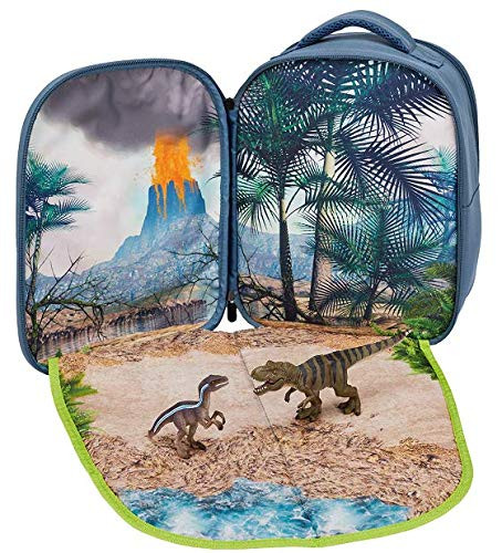 MOJO 3D Dinosaur Backpack Playscape Complete Playset Collection with Figurines Designed for Ages 3 plus  Years