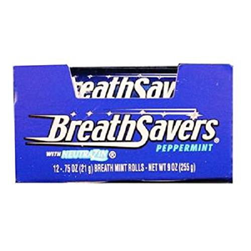 Breath Savers Mints Peppermint Roll Count 24  0.75 oz  - Mints   Grab Varieties  and  Flavors