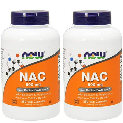 Now Foods Nac-Acetyl Cysteine 600mg 500Vcaps  250X2