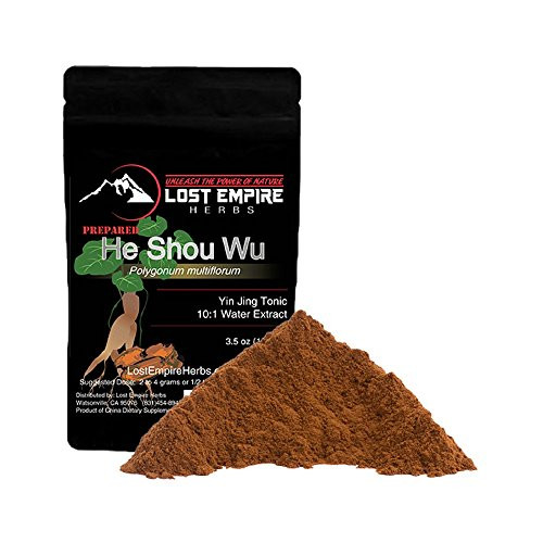 He Shou Wu Extract Powder  100g  - Polygonum multiflorum - 10 1 Reflux Extraction Process  10lbs of Roots make 1lbs of Extract - Potent  - Traditionally Prepared from Mature 4-year-old Roots