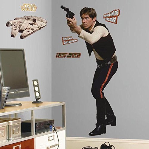 Roommates Rmk1588Gm Star Wars Classic Han Solo Peel And Stick Giant Wall Decal