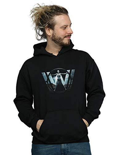 ABSOLUTECULT Westworld Mens Main Logo Hoodie Black X-Large