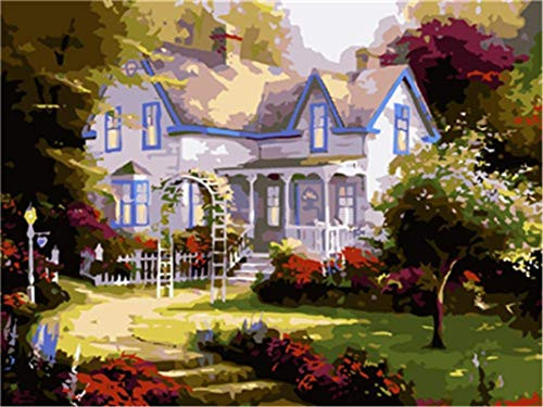 Wooden Puzzles 500 Pieces Puzzles for Adults 3D Wooden Puzzles European Garden Housefor Kids and AdultsClassic Jigsaw Puzzle Toy Gift