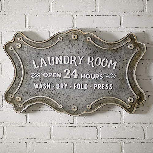 CTW Home Collection  inch Laundry Room Metal Sign