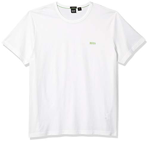 BOSS HUGO BOSS Mens Modern Fit Basic Single Jersey T-Shirt White Large