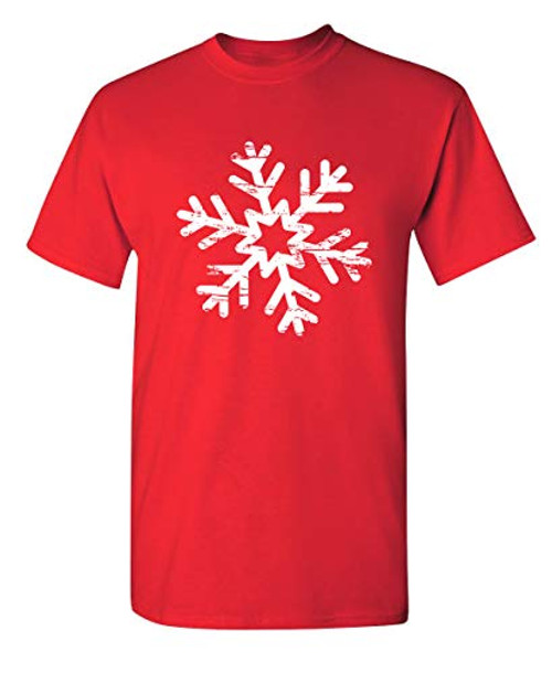 Christmas Snowflake Graphic Novelty Sarcastic Funny T Shirt XL Red Christmas Snowflake Graphic Novelty Sarcastic Funny T Shirt XL Red